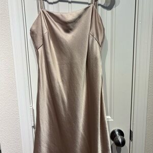 Princess Polly Champagne Satin Slip Dress